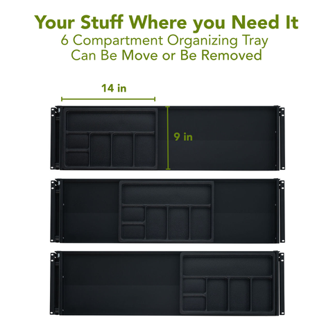 Ideal-Fit™ Under Desk Long Slim Drawer - 10"