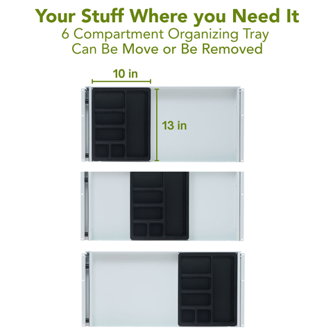 Ideal-Fit™ Under Desk Long Drawer - 13"