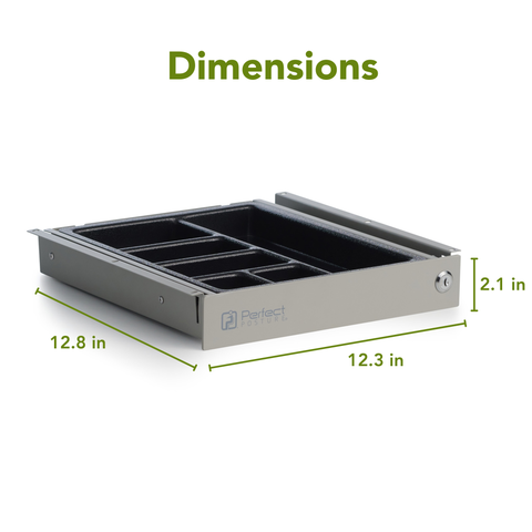 Ideal-Fit™ Deep Pen Under Desk Drawer - 13"