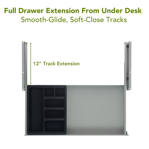 Ideal-Fit™ Under Desk Long Drawer - 13"