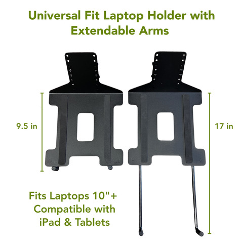 Sit2Stand Standing Desk Converter Monitor Mount AND Laptop Holder – 18” Height Adjustable Sit-Stand Workstation