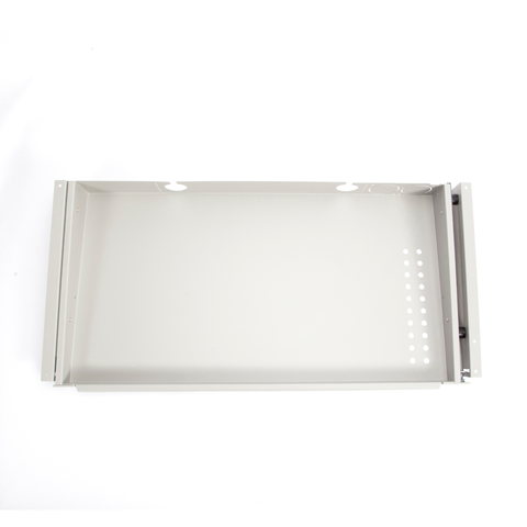 Under Desk Storage Drawer- Large Metal Drawer with Lock for Height Adjustable Desks - (13.5" x 25.25")