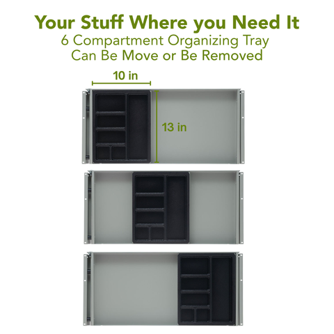 Ideal-Fit™ Under Desk Long Drawer - 13"