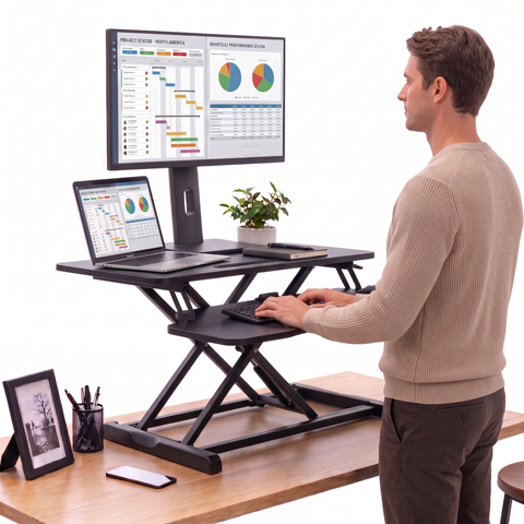 Sit2Stand™ Standing Desk Converter 32" Monitor Riser