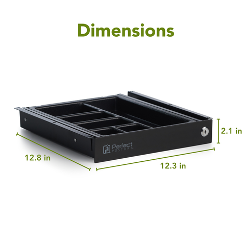 Ideal-Fit™ Deep Pen Under Desk Drawer - 13"