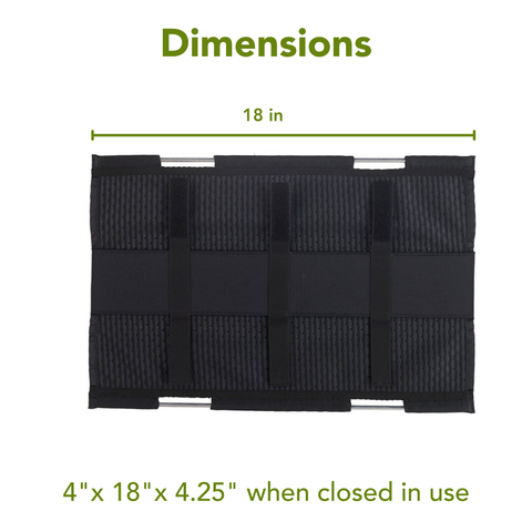 Mini Mesh Cable Manager - Flexible Mesh Under Desk Cable Management and Cable Organizer System - Black (18")