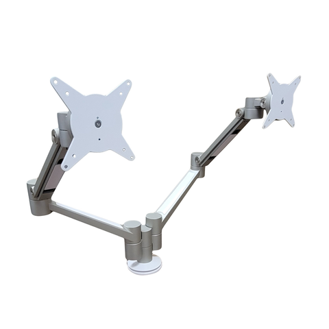 Alden Dual Monitor Arm – Adjustable Monitor Mount for 2 Monitors up to 27”