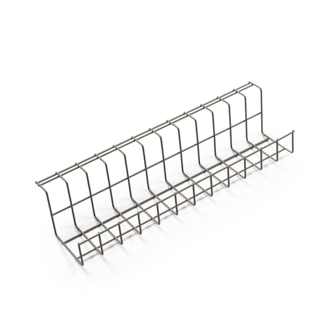 Wire Basket Cable Management Tray  - Home & Office Under Desk Cable Manager Shelf and Cord Organizer - (14.5" x 2.8"))