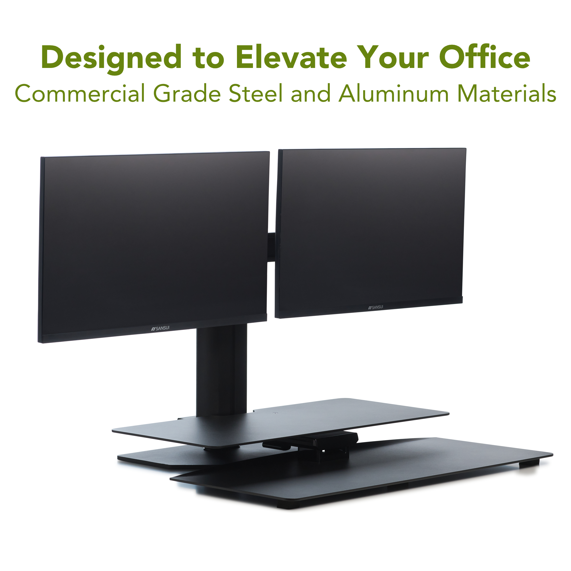 Perfect Posture Sit2Stand Plus Stehpult-Konverter – Höhenverstellbar Mit Dual-Monitorhalterung