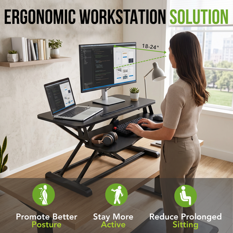 Sit2Stand™ Standing Desk Converter 32" Monitor Riser