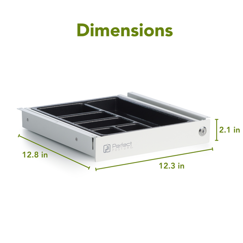 Ideal-Fit™ Deep Pen Under Desk Drawer - 13"