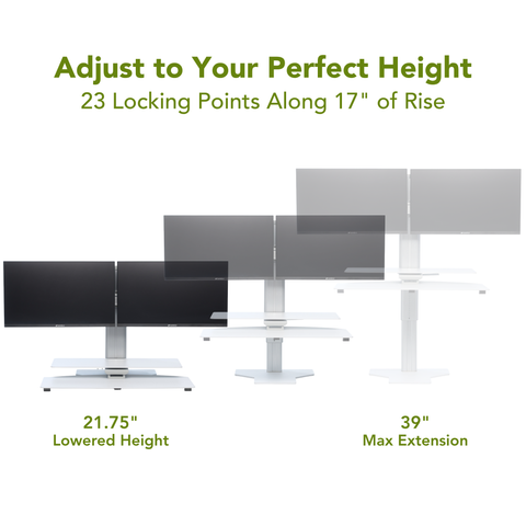 Sit2Stand™ Dual Monitor Desk Converter