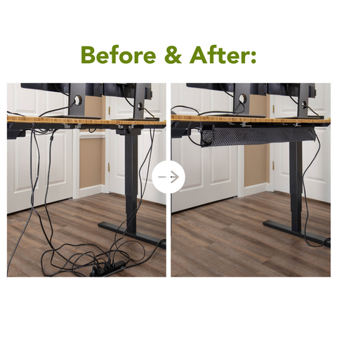 Standing Desk Mesh Cable Manager