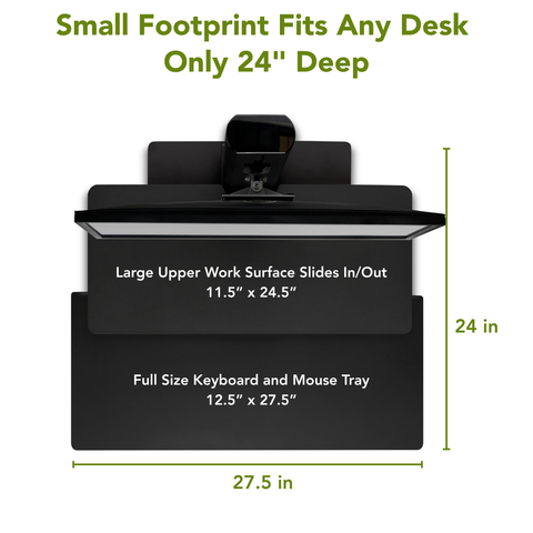 Sit2Stand™ Dual Monitor Desk Converter