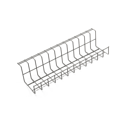 Wire Basket Cable Management Tray  - Home & Office Under Desk Cable Manager Shelf and Cord Organizer - (14.5" x 4")