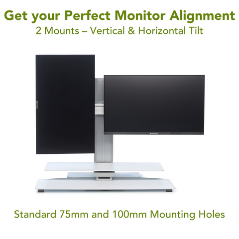Sit2Stand™ Dual Monitor Desk Converter