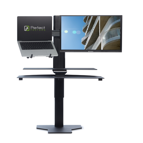 Sit2Stand Standing Desk Converter Monitor Mount AND Laptop Holder