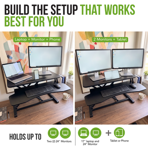 Sit2Stand™ Standing Desk Converter 32" Monitor Riser