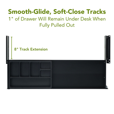 Ideal-Fit™ Under Desk Long Slim Drawer - 10"