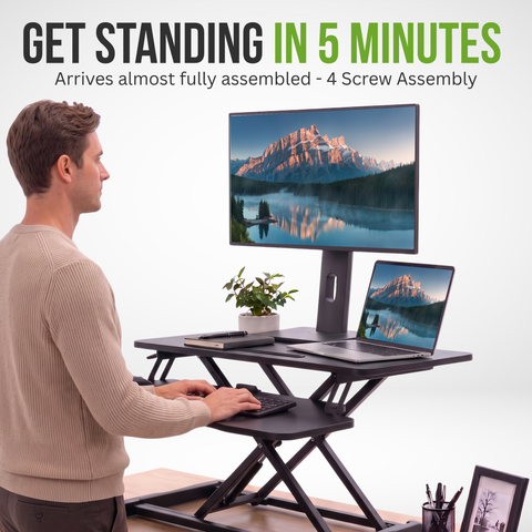 Sit2Stand™ Standing Desk Converter 32" Monitor Riser