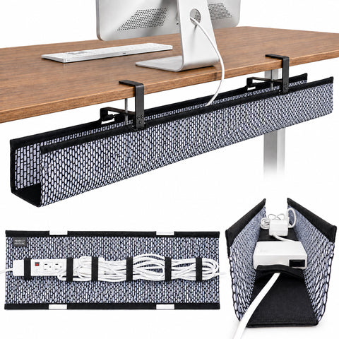 Clamp Mounted Mesh Cable Manager - (38")