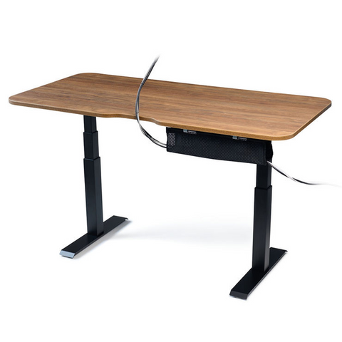 Mini Mesh Cable Manager - Flexible Mesh Under Desk Cable Management and Cable Organizer System - Black (18")