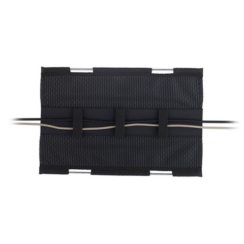 Mini Mesh Cable Manager - Flexible Mesh Under Desk Cable Management and Cable Organizer System - Black (18")