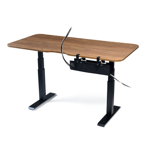 Mini Mesh Cable Manager - Flexible Mesh Under Desk Cable Management and Cable Organizer System - Black (18")