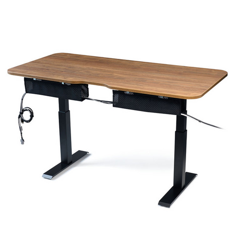 2-Piece Mini Mesh Cable Manager Set - Flexible Mesh Under Desk Cable Management and Cable Organizer System - Black (2x 18")