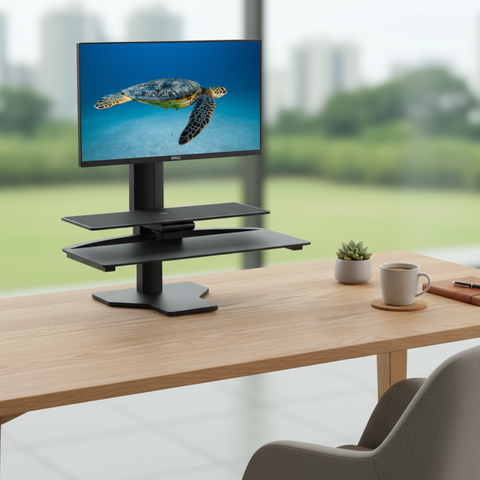Sit2Stand™ Standing Desk Converter with Single Monitor Mount