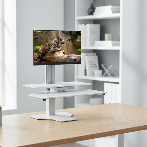 Sit2Stand™ Standing Desk Converter with Single Monitor Mount