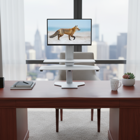 Sit2Stand™ Standing Desk Converter with Single Monitor Mount
