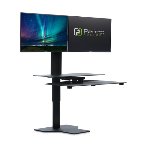 Sit2Stand™ Standing Desk Converter with Dual Monitor Mount
