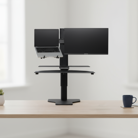 Sit2Stand™ Dual Monitor Desk Converter