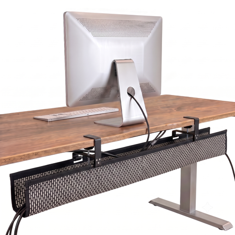 Clamp Mounted Mesh Cable Manager - (38")