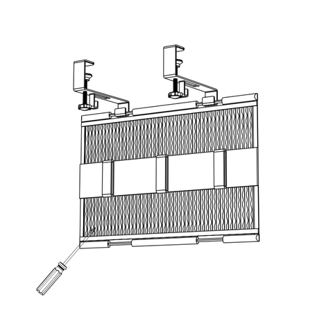 Clamp Mount for Mesh Cable Manager. (CM001-CLAMP)