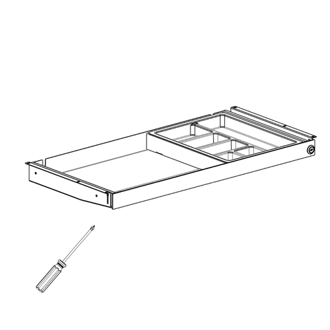 Long Slim Drawer 13". (DRW008)