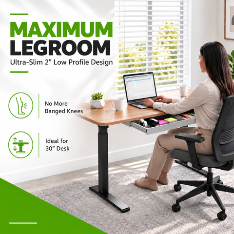 Long Standing Desk Drawer - (10" x 33")