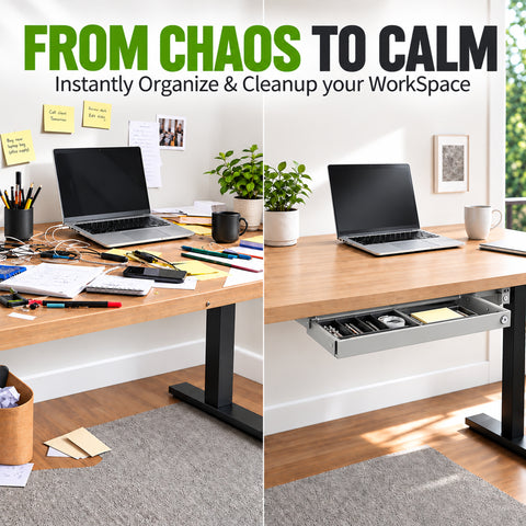 Long Standing Desk Drawer - (10" x 33")