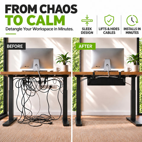 Short Mesh Cable Manager - (19")