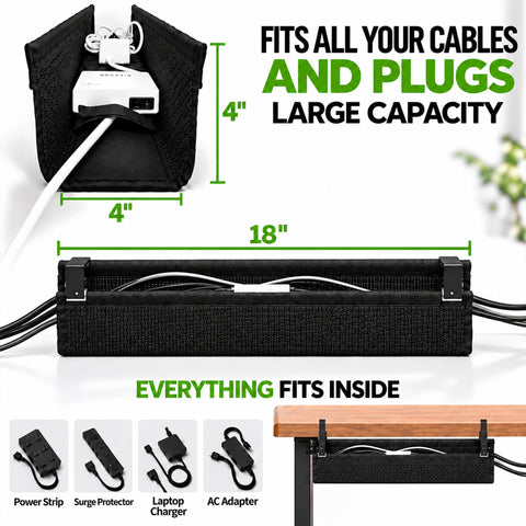 Short Mesh Cable Manager - (19")