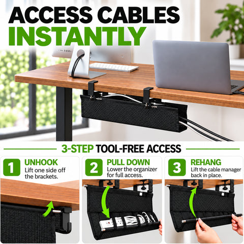 Short Mesh Cable Manager - (19")