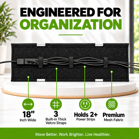 Short Mesh Cable Manager - (19")